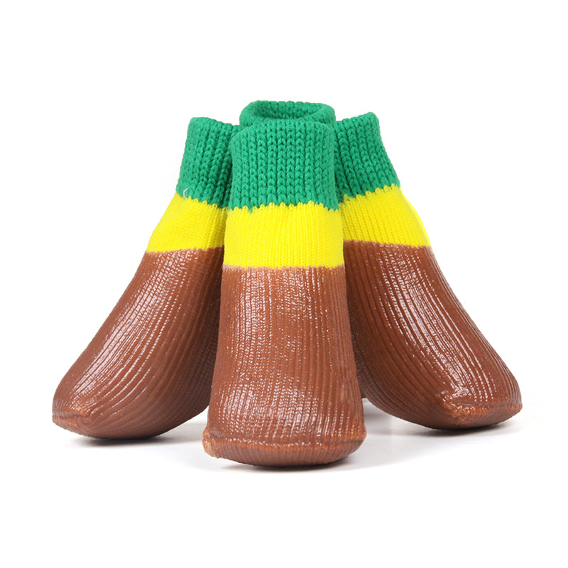 Botas para Cão DogSocks, Sapatos para Cães Grandes, Impermeáveis, Sola de Borracha Antiderrapante, Protetor de Patas, Topo Elástico, para Desportos ao Ar Livre