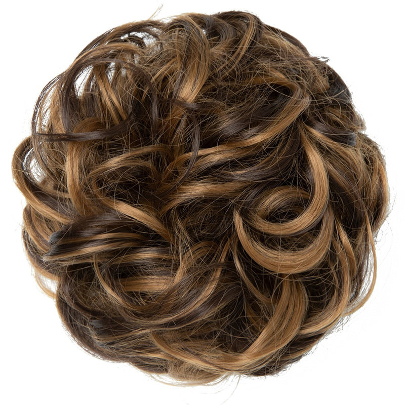 Hochtemperatur-Seiden-Haargummi Damen Dutt elastisches Haarband voluminöse natürliche Locken