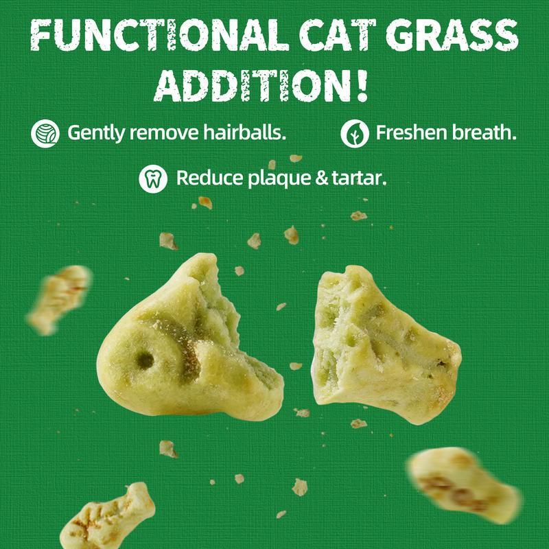 Petiscos para biscoitos de grama para gatos e suplementos para a saúde de animais de estimação