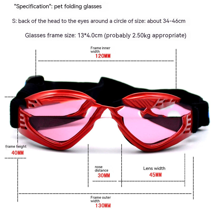 Hundebrillen Haustier Sonnenbrillen UV-Schutz UV400-Gläser Mehrere Farben