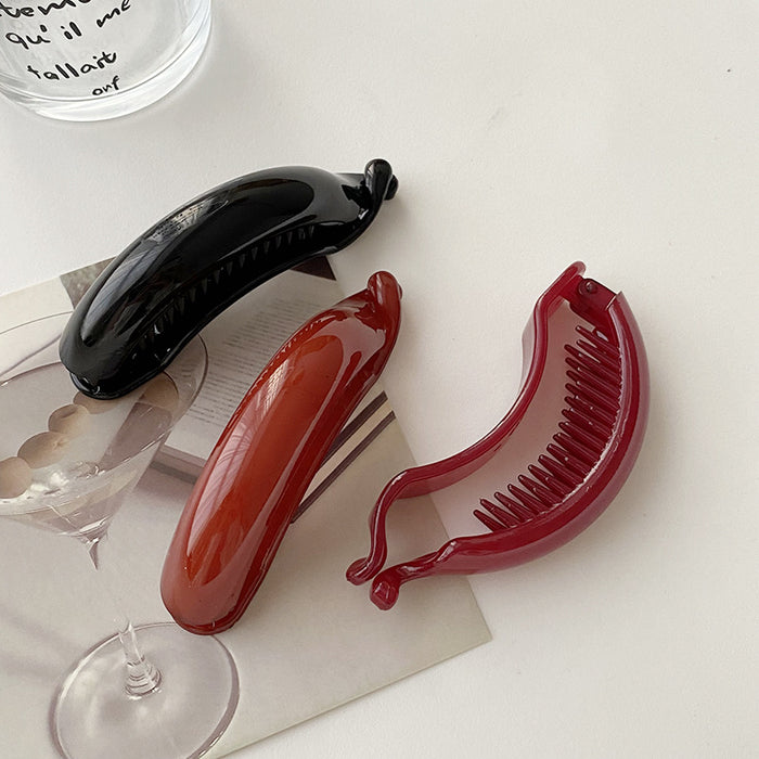 Korean Simple Temperamental High Ponytail Clasp Retro Twist Barrettes