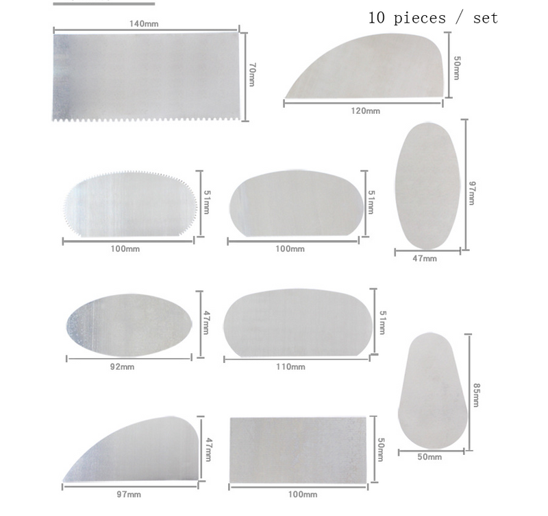 Stainless steel sludge scraper sculpture tool clay sculpture tool ceramic tools sculpture scraper shape shaping scraper