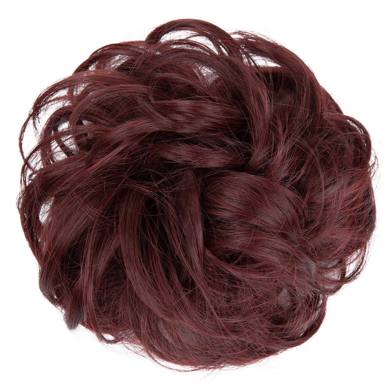 Hochtemperatur-Seiden-Haargummi Damen Dutt elastisches Haarband voluminöse natürliche Locken