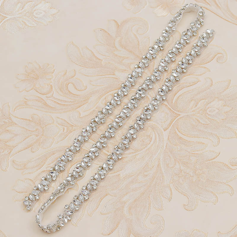 Brautkleid-Taillenschmuck mit Strass-Applikation