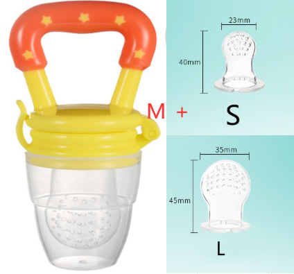 Chupeta de Silicone para Bebé, Encapsulada para Acalmar, Utensílio de Alimentação Complementar