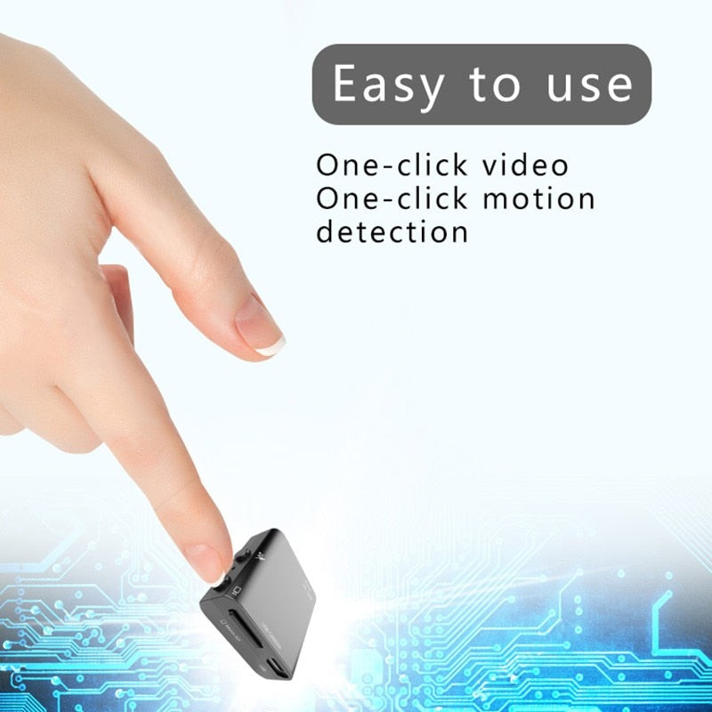Câmara de Vídeo 1080P Full HD XD IR-CUT Mini Câmara, a mais pequena micro câmara com visão noturna por infravermelhos, deteção de movimento DV, mini câmara de vídeo
