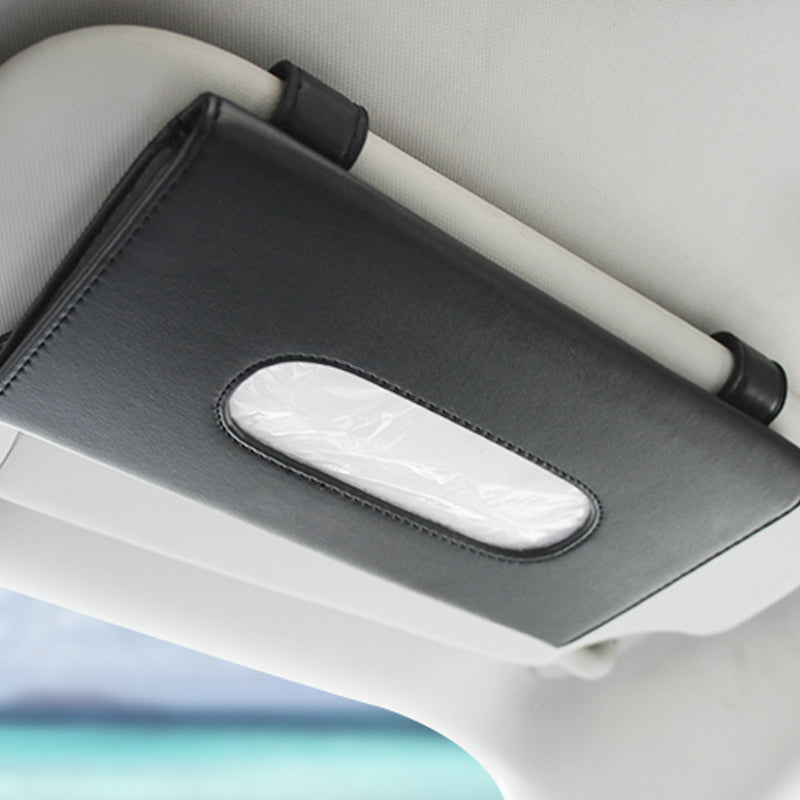 In-car sunroof sun visor hanging type drawer napkin