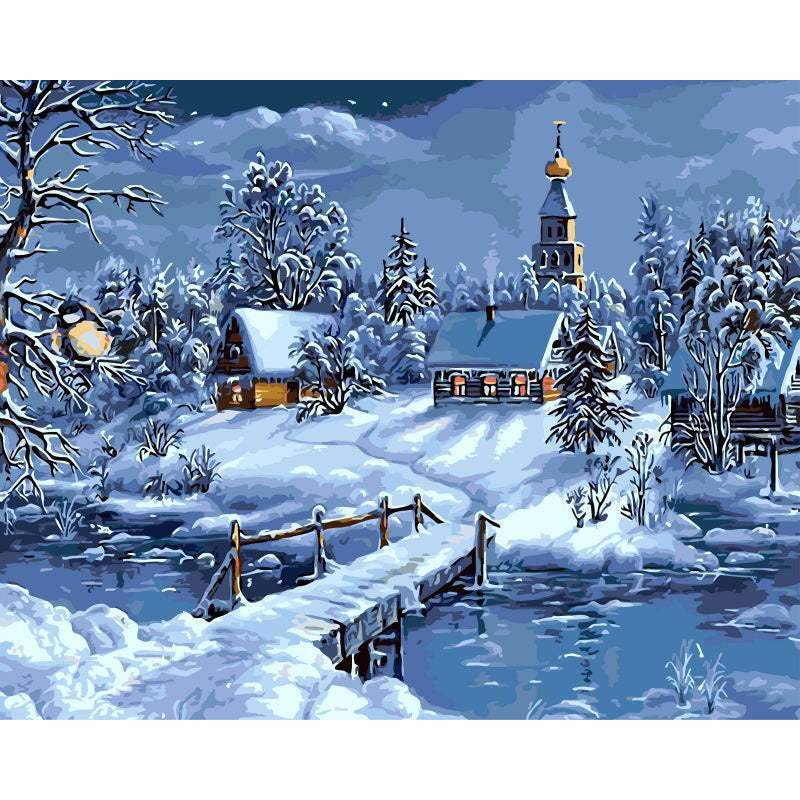 Malen nach Zahlen - Winter