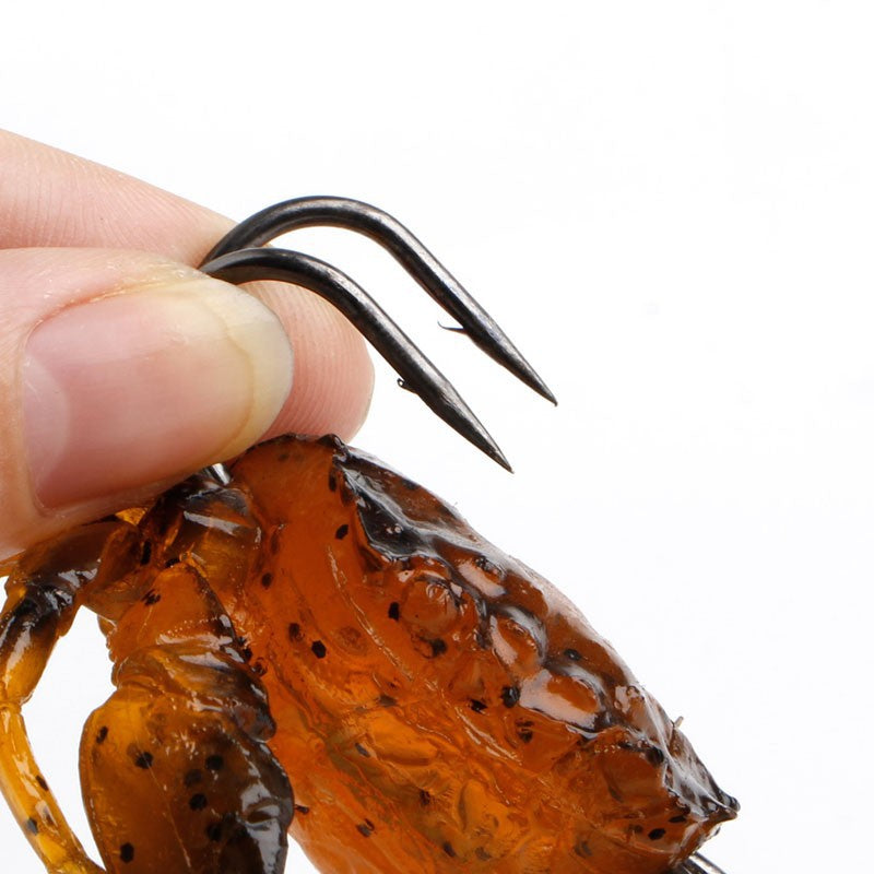 Weicher Krabbenköder mit Haken