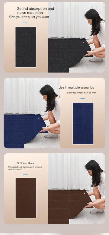 Anti-scratching Self-adhesive Wall Stickers Floor Children Crawling Mat