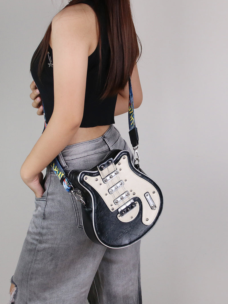 Personalisierte Fashion-Umhängetasche im Gitarren-Design für Damen