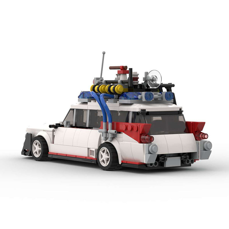Building Blocks MOC Mini Ghost-catching Team Ghost-catching Car Puzzle Plug-in