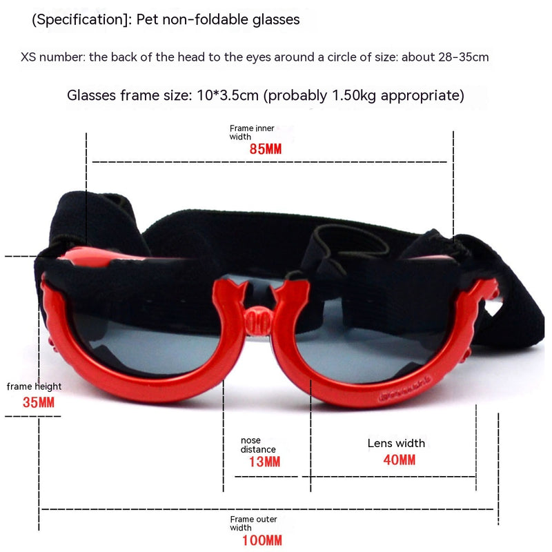 Hundebrillen Haustier Sonnenbrillen UV-Schutz UV400-Gläser Mehrere Farben