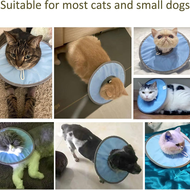Waterproof Cat Recovery Collar  Adjustable Pet Cone Collar  Protective Cat Neck Cones To Stop Licking Wounds Lightweight Kitten Cones After Surgery Elizabethan E Collar For Cats Small Dog Puppy