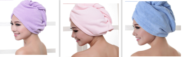 Toca de Secagem de Cabelo para Mulher, Toalha Absorvente para Cabelo