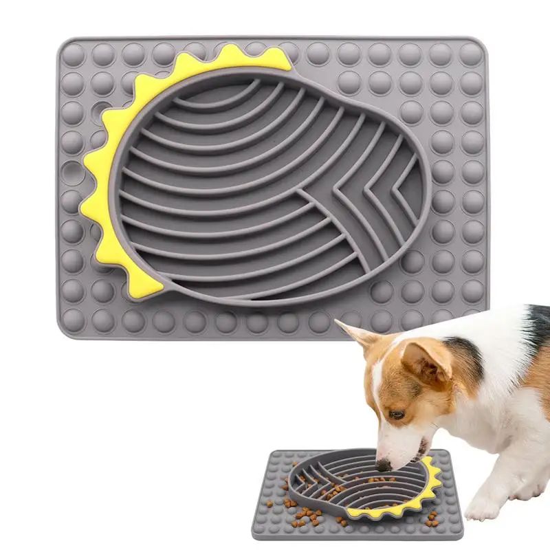 Slow Feeder Hundenäpfe Stabiler Slow Feeder Leckmatte für Haustiere Langsames Fressen Glatte Textur Leckmatte für Haustier Hunde Welpen Katzen Kätzchen