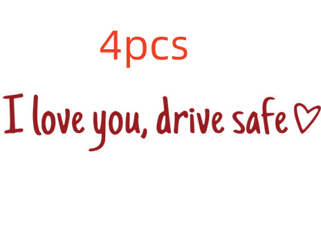 Safe Driving Waterproof Vinyl Bumper Stickers Car Universal Rearview Mirror Decorative Sticker