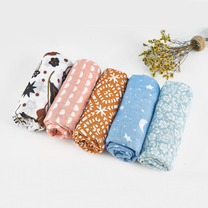 Newborn Baby Swaddling Quilt Pure Cotton Gauze Bath Towel Swaddling Wrapping Towel