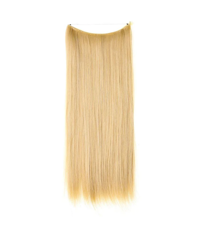 Women's One-piece Adjustable Invisible Straight Multi-color Gradient Hair Extension Fishline