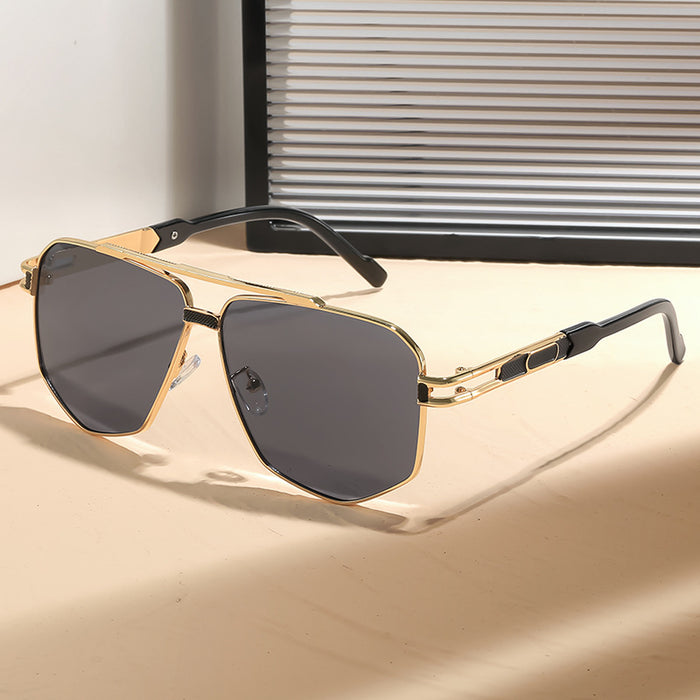 Affordable Luxury Fashion Metal Mens Sun-Protective Sunglasses
