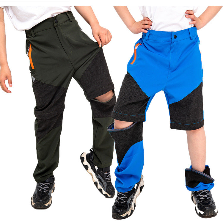 Lightweight Detachable Two-piece Quick-drying Outdoor Wear For Boys And Girls