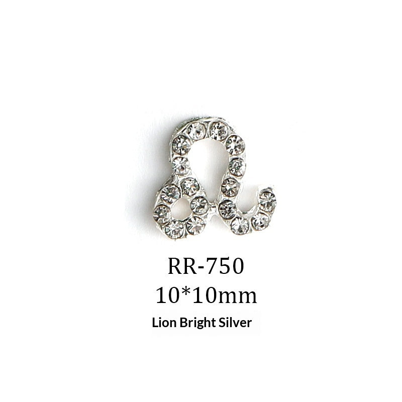 Creative 3D Twelve Zodiac Sign Nail Art Accessories