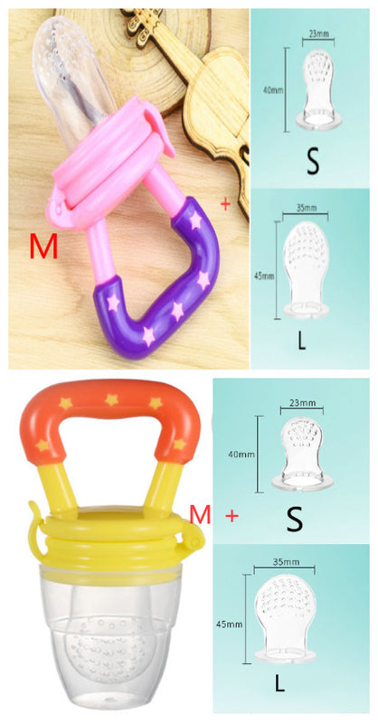 Chupeta de Silicone para Bebé, Encapsulada para Acalmar, Utensílio de Alimentação Complementar