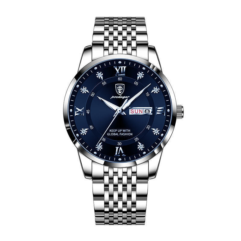 Nouveau Montre pour hommes étanche calendrier lumineux