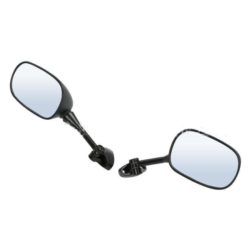 Refletor de espelho retrovisor preto de plástico para motocicleta