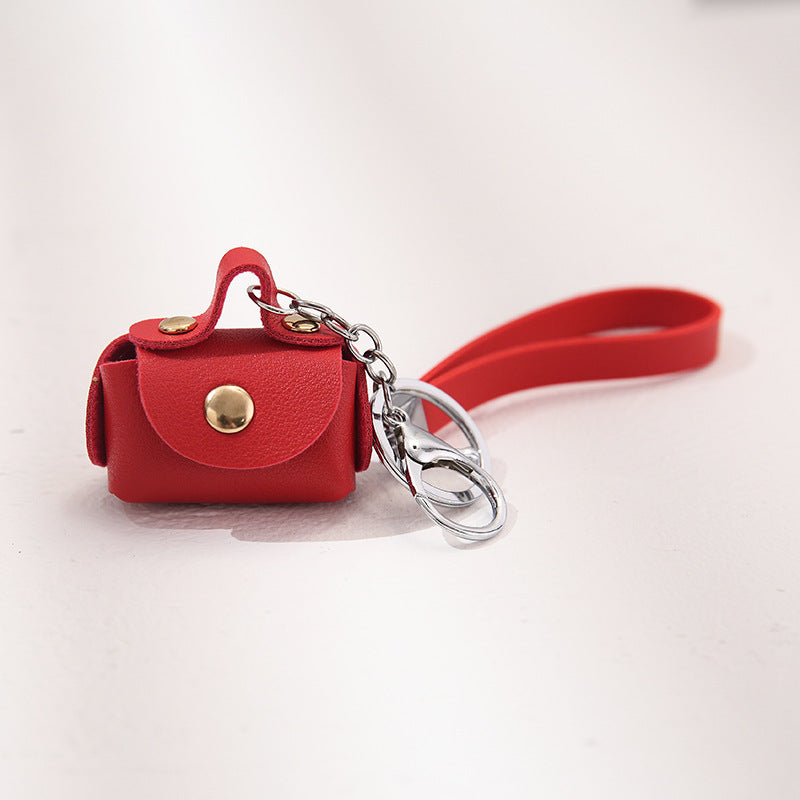pu personality handbag keychain