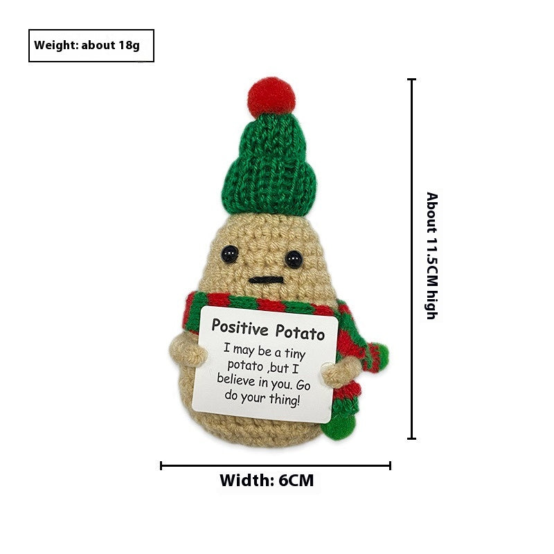 Christmas Funny Expression Positive Potato Doll