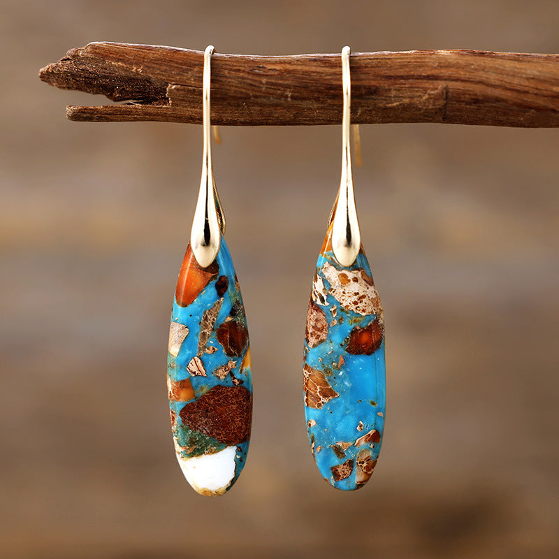 Bohemian Emperor Stone Drop Earrings