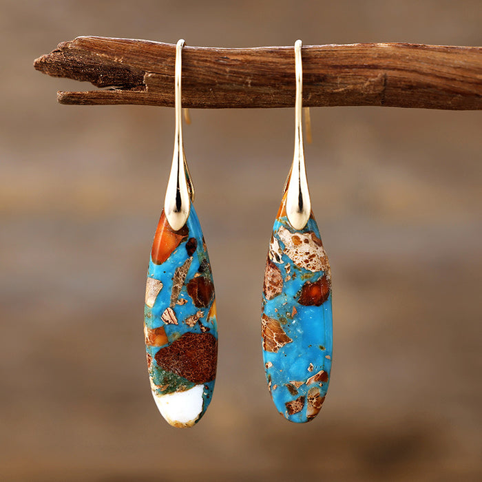 Bohemian Emperor Stone Drop Earrings