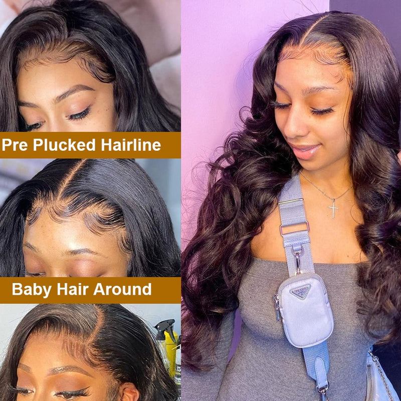 Body Wave Lace-Front-Perücke für schwarze Frauen