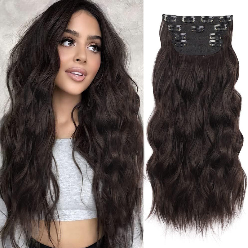 Wig Four-piece Set Hairpiece Clip Curly Hair Four-piece Set Curly Hair Wig Set