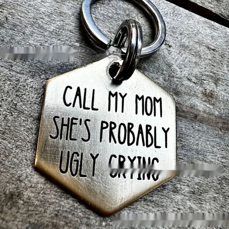 Funny Metal Dog Tag Stainless Steel Marking