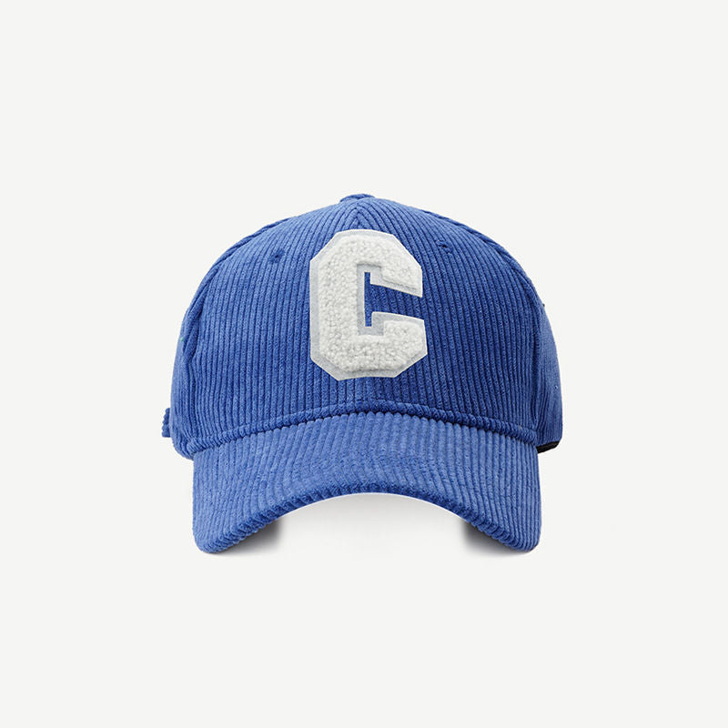 Corduroy Sport C Letter Duck Tongue Hat