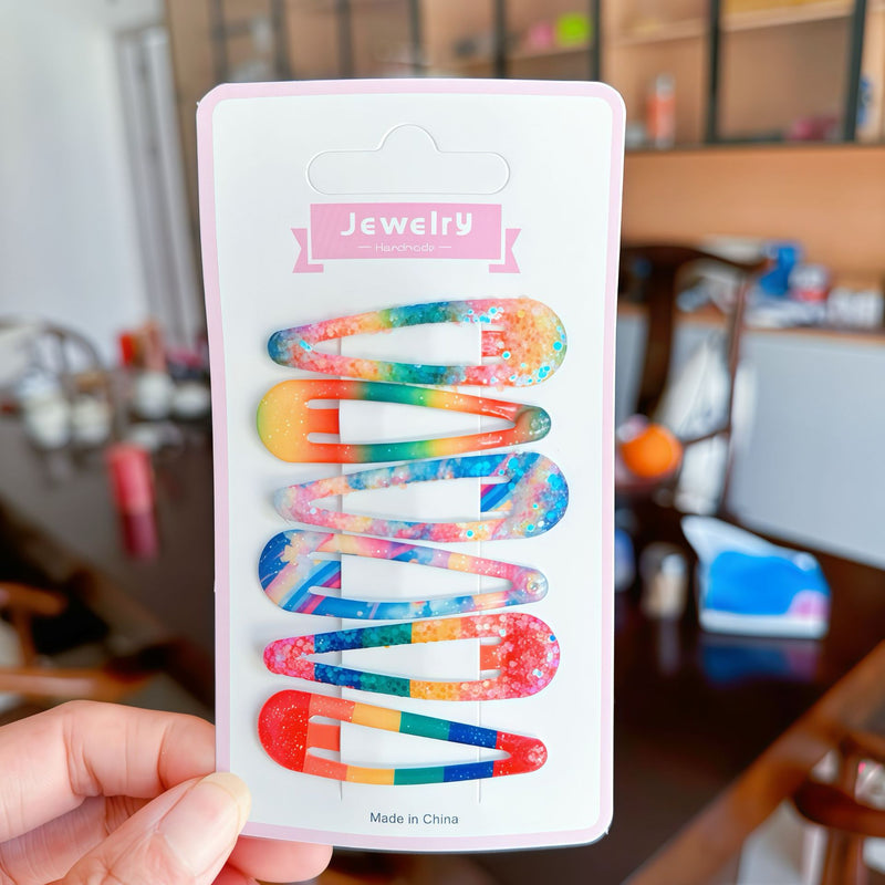 Gancho de cabelo infantil versátil com lantejoulas e design flexível
