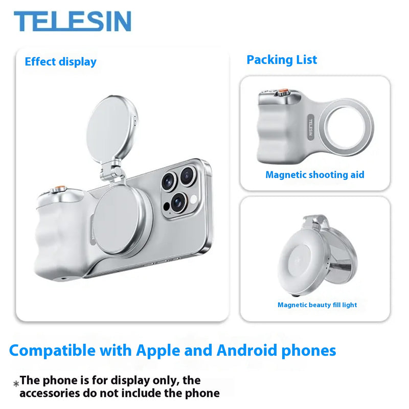 Magnetic Photography Handle Wireless Bluetooth Camera Aid