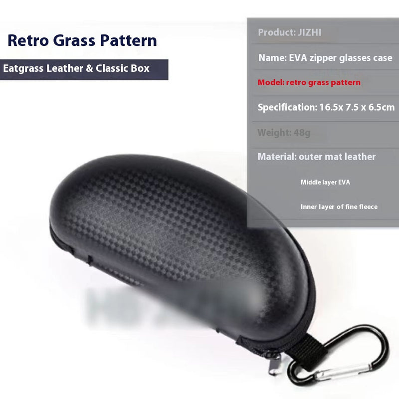Large Sports Sunglasses Simple Zipper Creative Myopia Eye Case