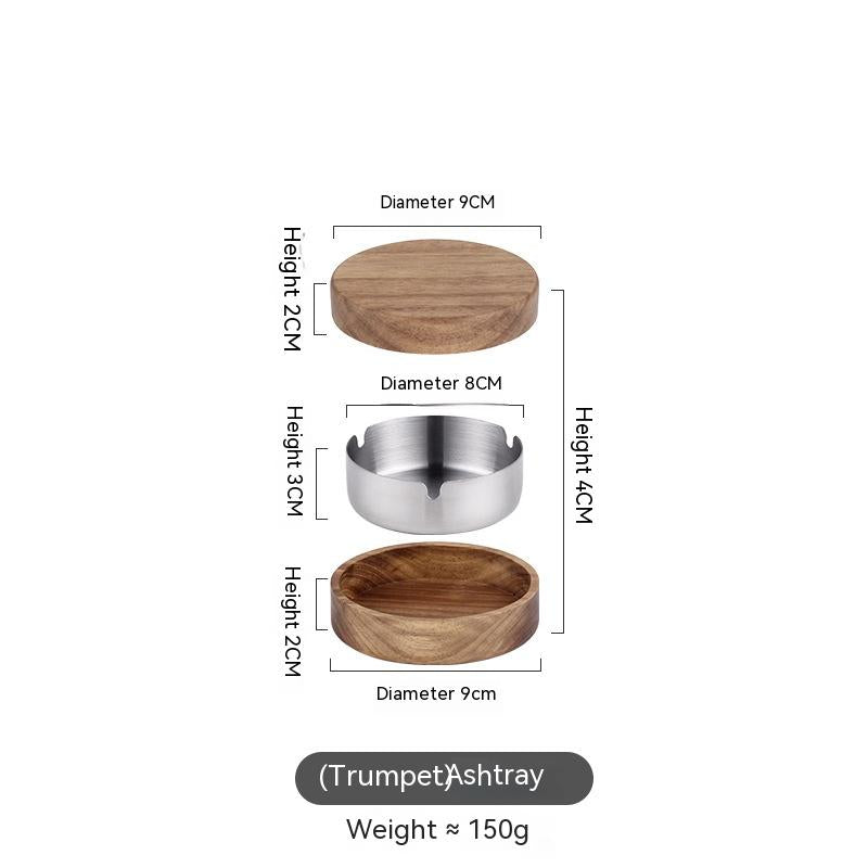 Round Ashtray Home Living Room With Lid Prevent Fly Ash