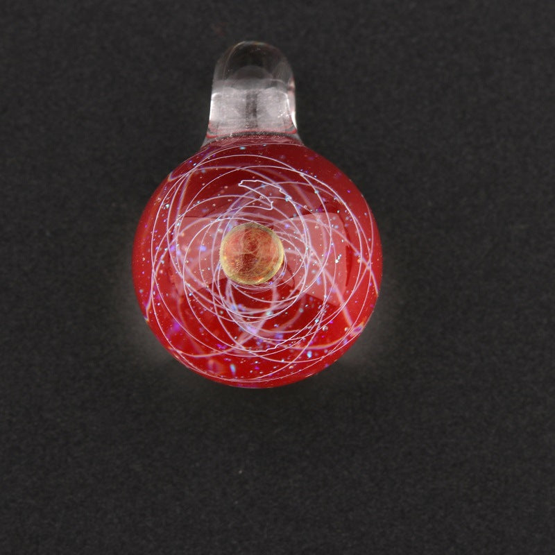 Starry Sky Glass Ball Universe Starry Sky Colored Glaze Pendant Necklace Bracelet Colored Glaze Pendant