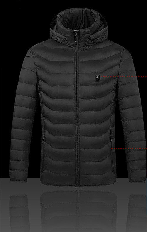 USB-beheizbare Steppjacke
