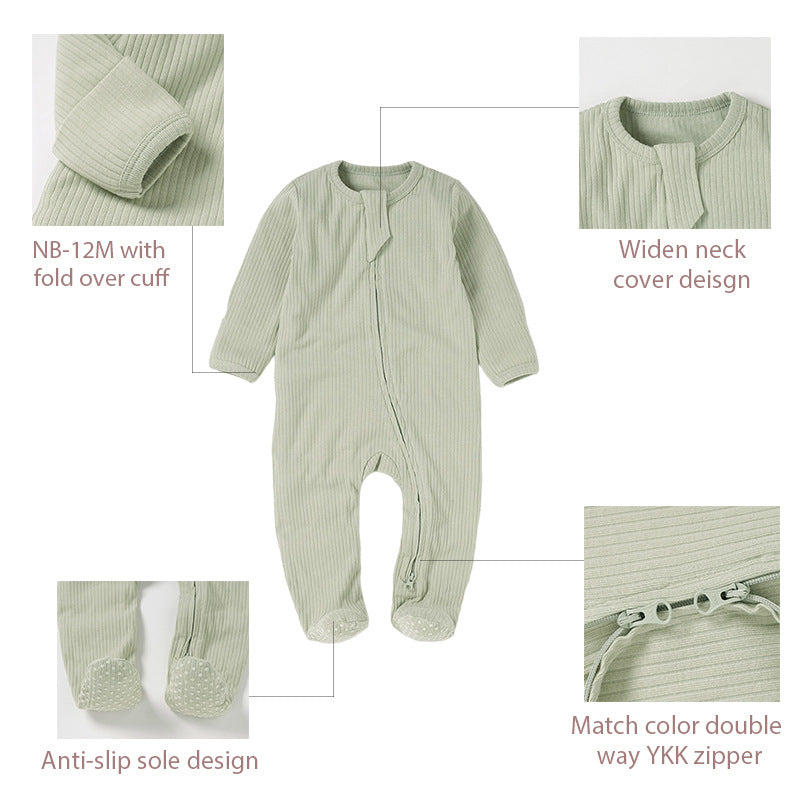 Baby-Body aus geripptem Stoff