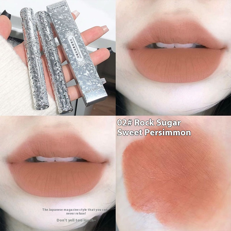 Batom Matte Velvet Mist Lip Mud Branco