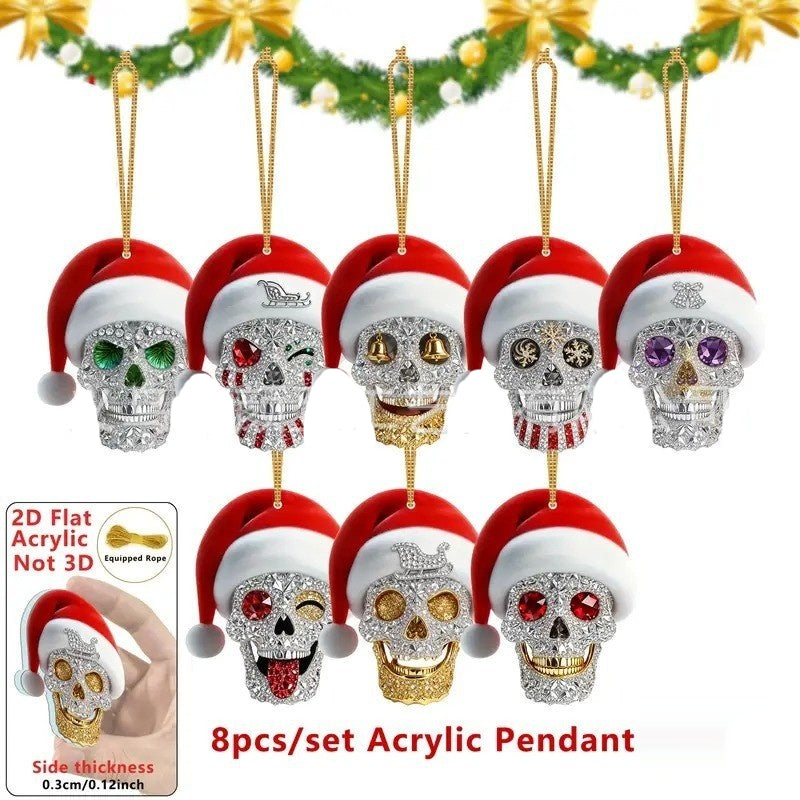 Crystal Small Animal Colorful Acrylic Car Interior Decorations Flat Pendants