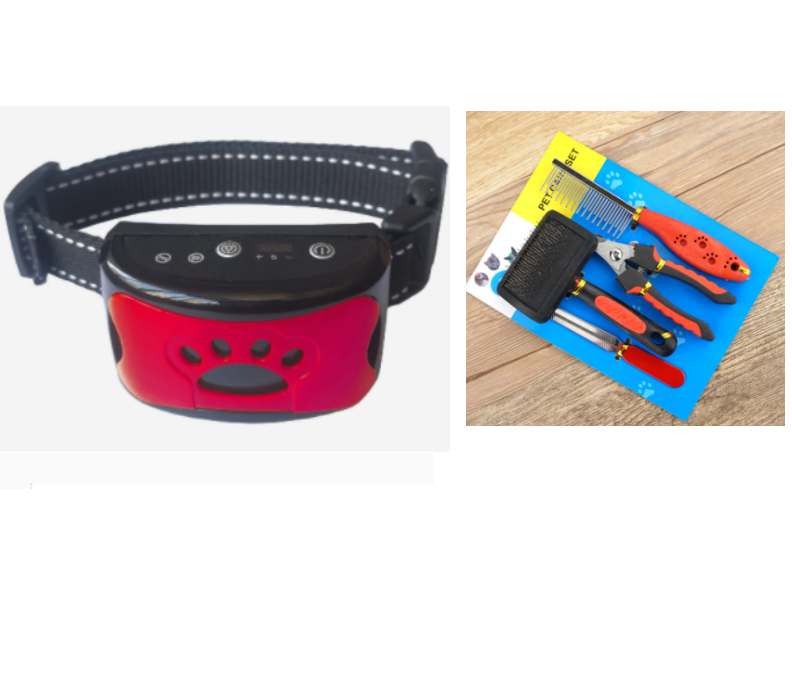 Hundetraining Halsband Wasserdicht Elektrisch Haustier Fernbedienung Wiederaufladbarer Hunde Trainer Bell Stopp Gerät Mit Schock Vibration Ton
