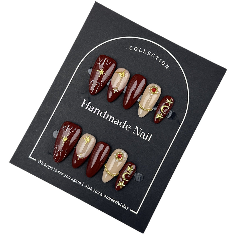 Hand-painted Nail Art Stickers For Fall And Winter