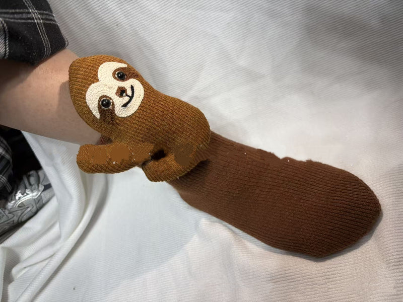 Plüsch-Häkel-Tier Süße Tiersocken