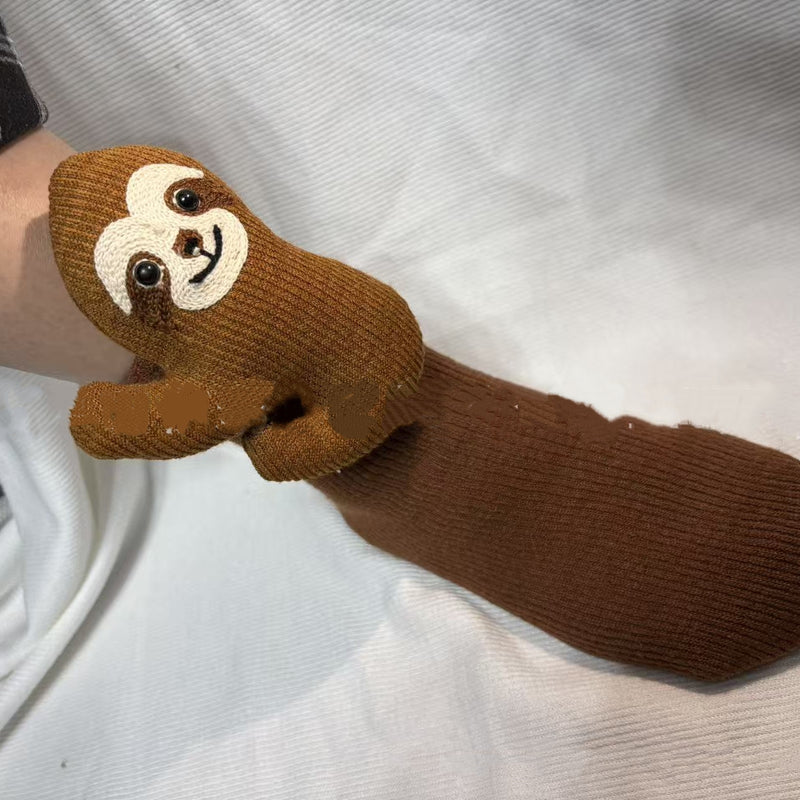 Plüsch-Häkel-Tier Süße Tiersocken